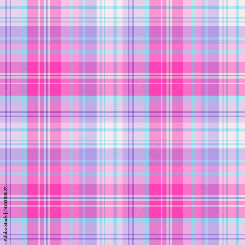 Seamless pattern in glorious bright pink, violet and blue colors for plaid, fabric, textile, clothes, tablecloth and other things. Vector image. Seamless pattern in glorious bright pink, violet and blue colors for plaid, fabric, textile, clothes, tablecloth and other things. Vector image.