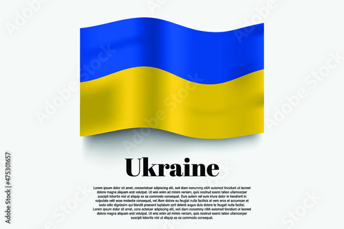 Ukraine flag waving form on gray background. Vector illustration. Free Download Ukraine flag waving form on gray background. Vector illustration. - GFXLoad