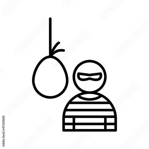 Death sentence convict icon
