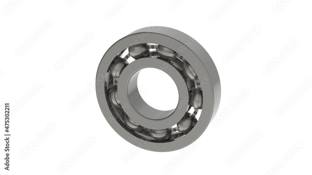 Bearing3d illustration isolated on white background Bearing3d illustration isolated on white background