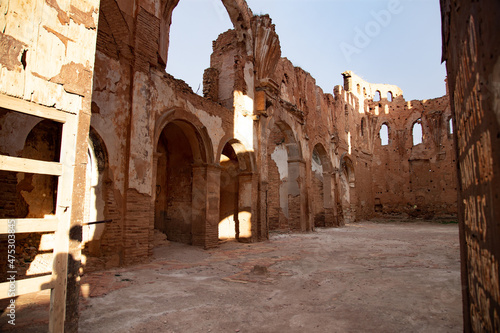 Ruins of the town of Belchite, scene of one of the symbolic battles of the Spanish Civil War, the Battle of Belchite. Zaragoza. Spain