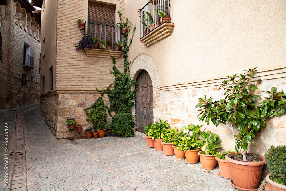 Old streets of Alquezar, Spain