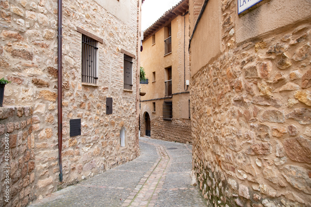 Old streets of Alquezar, Spain