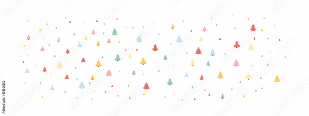 Set of fir tree. Simple flat christmas decorating. vector illustration. Set of fir tree. Simple flat christmas decorating. vector illustration.