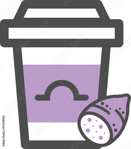 Taro Bubble Milk Tea icon