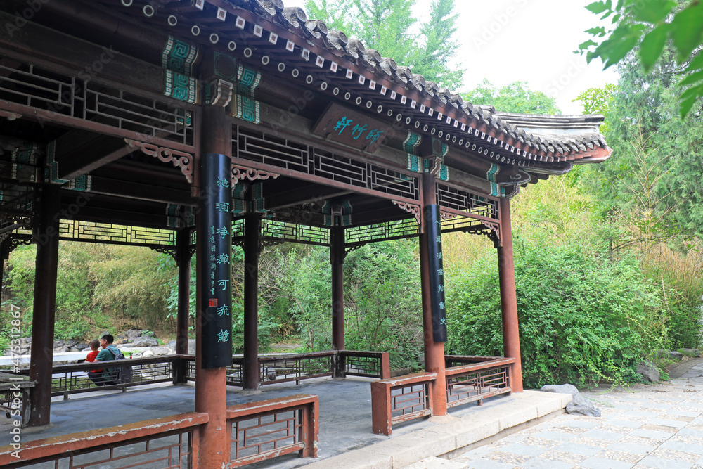 Architectural scenery of Beijing Botanical Garden Architectural scenery of Beijing Botanical Garden