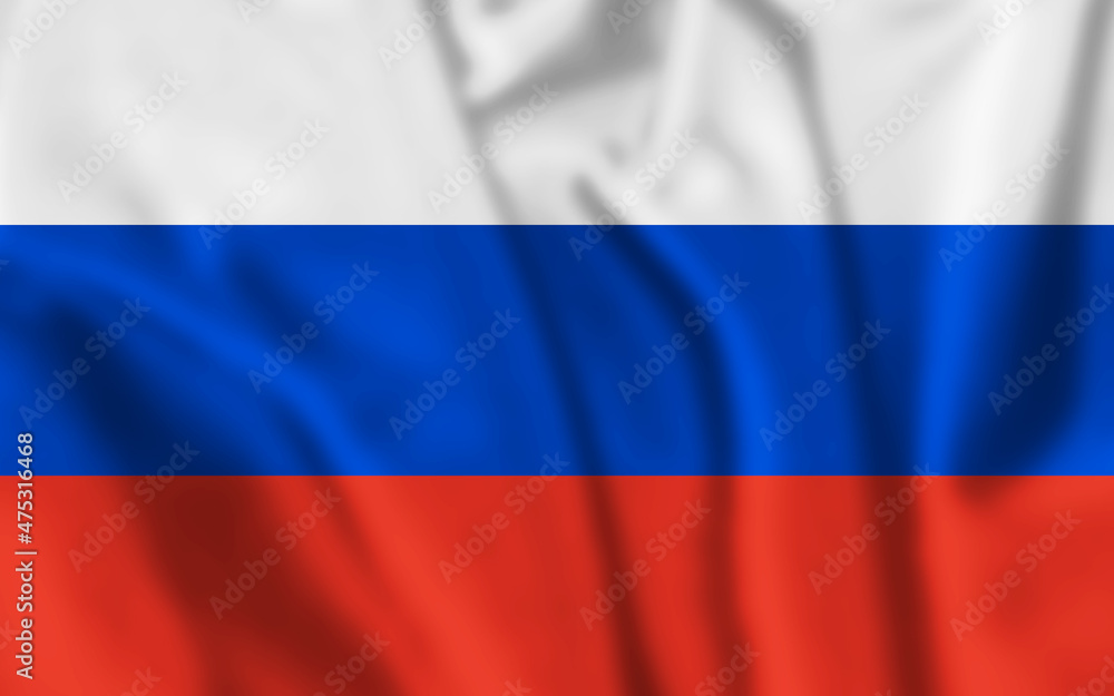 Russia flag blowing in the wind. 3d illustration. Russia flag blowing in the wind. 3d illustration.