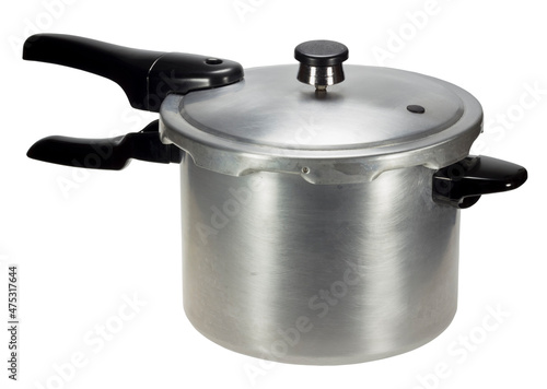 A pressure pan isolated on a white background.