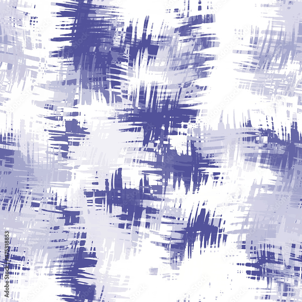 Purple space dyed brushstroke texture in very peri lilac trend color. Modern abstract grunge paint streaked backdrop swatch. Washed out effect.
