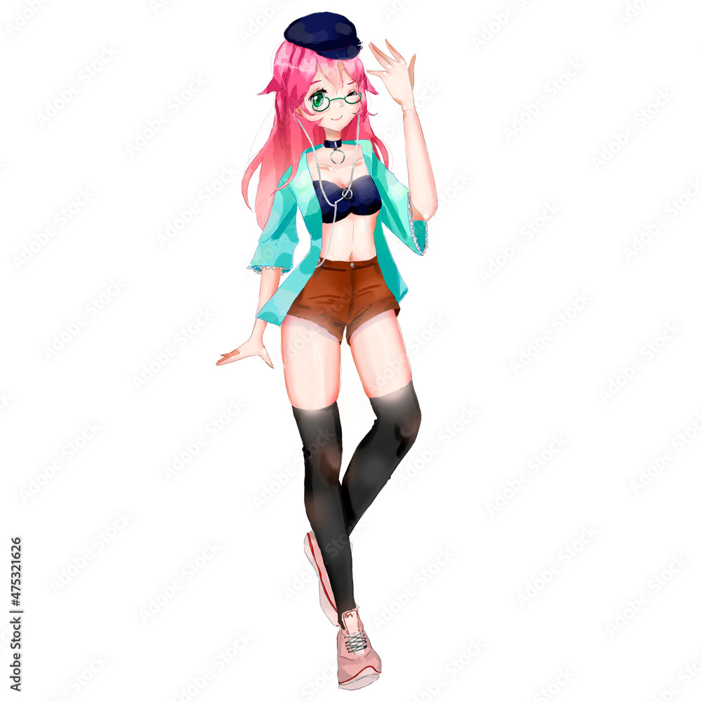 Cute fashion girl in a modern dress. Cute fashion girl in a modern dress.