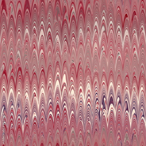 Seamless combed Turkish ebru marble effect surface pattern design for print. High quality illustration. Luxurious ancient art form. Wavy liquid fluid marbled book paper antique graphic design.