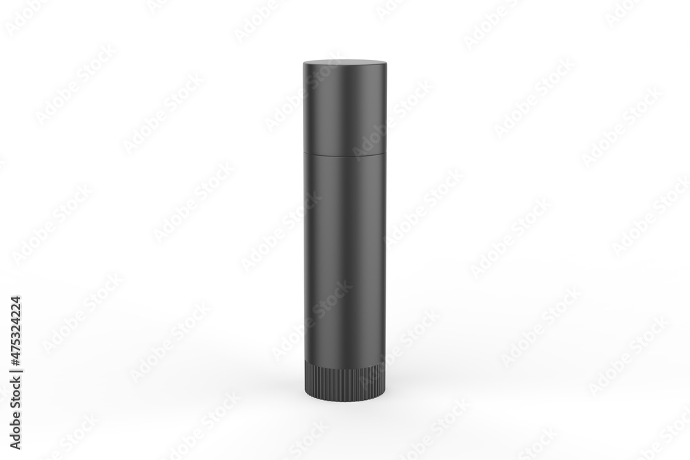 cosmetic Lip Balm Tube Mockup isolate on white background. 3d illustration cosmetic Lip Balm Tube Mockup isolate on white background. 3d illustration