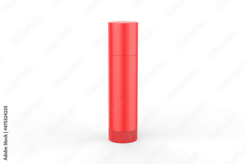cosmetic Lip Balm Tube Mockup isolate on white background. 3d illustration cosmetic Lip Balm Tube Mockup isolate on white background. 3d illustration