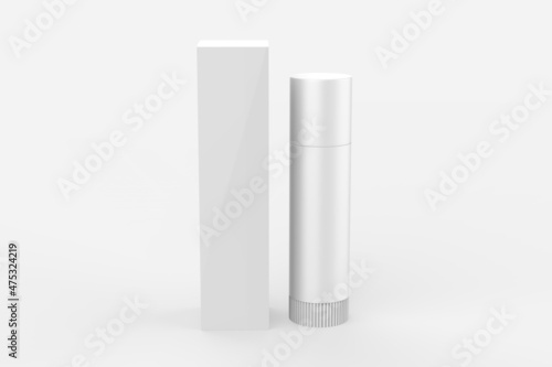 Canvas-taulu cosmetic Lip Balm Tube Mockup isolate on white background
