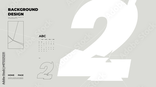 Abstract homepage background. Minimal illustration. Chopped, cut, glitch, broken type, lite composition.