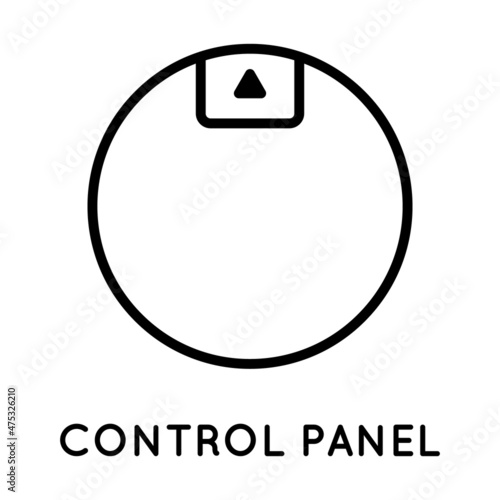 Selector icon, control panel controller. Vector icon for displaying volume, balance, power, mode. Made in simple style isolated on white background. The original size is 64x64 pixels.