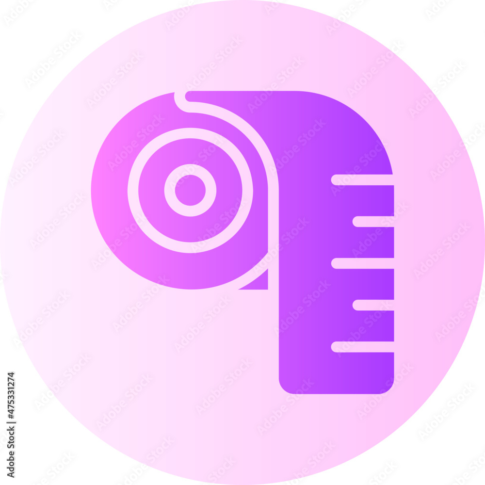 measuring tape gradient icon measuring tape gradient icon