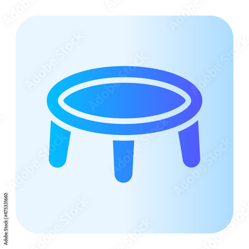trampoline gradient icon