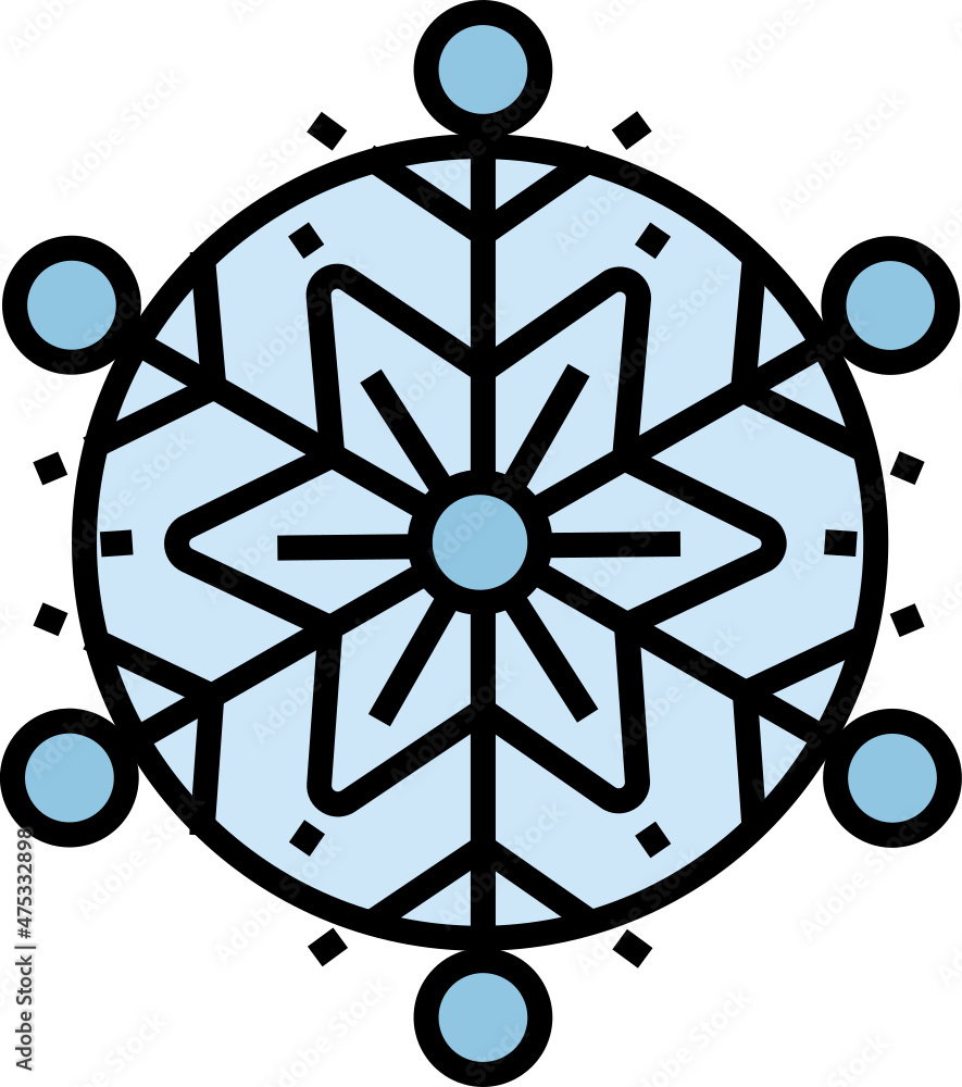 Snowflake Icon. Christmas concept icon style Snowflake Icon. Christmas concept icon style
