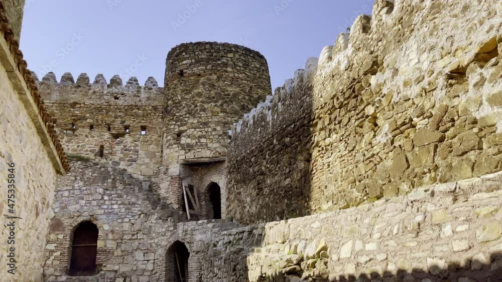 Old stone fortress under blue sky Old stone fortress under blue sky