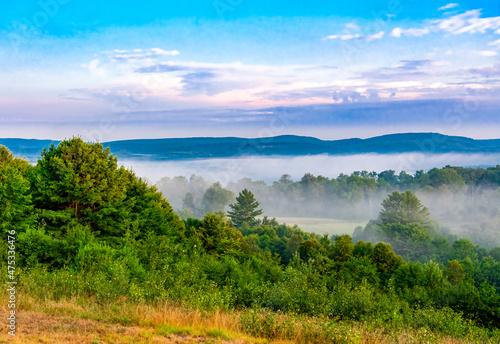 Foggy Morning in Elk County Pennsylvania