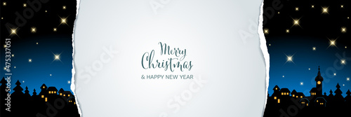 Christmas banner social media header template