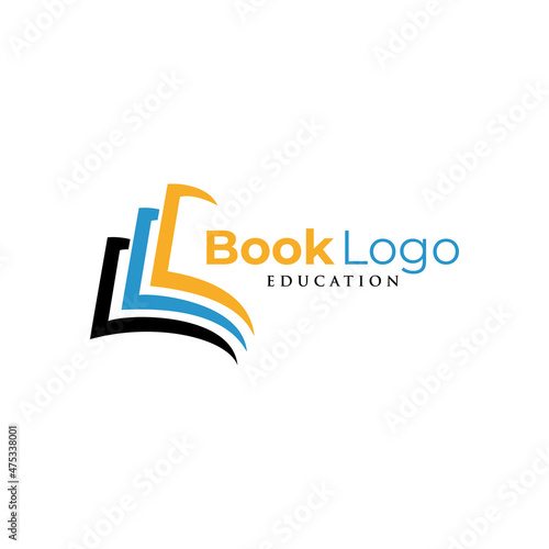 book store logo icon vector template.