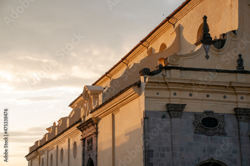 side of a church in the city of Popayán. Colombia photo