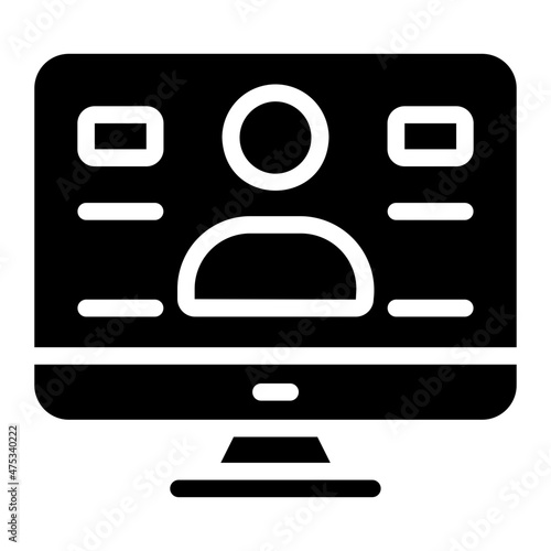 videocall glyph icon