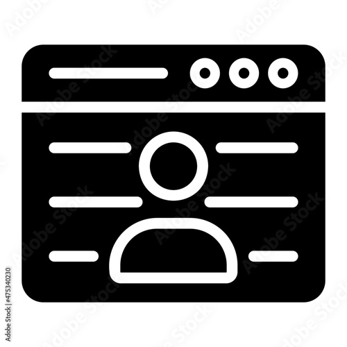 videocall glyph icon