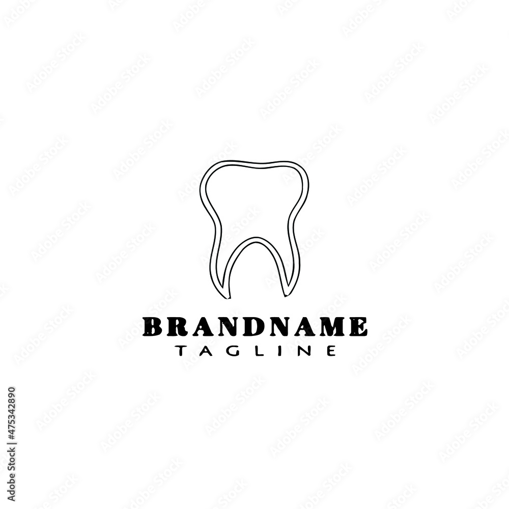 dental clinic logo cartoon icon design template black isolated vector illustration dental clinic logo cartoon icon design template black isolated vector illustration