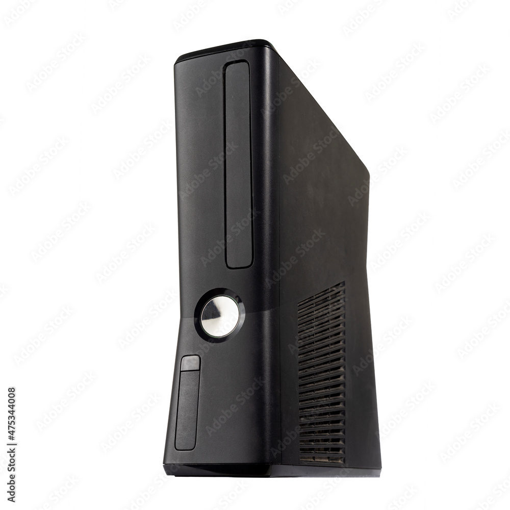 Black Video Game Console isolated on white Black Video Game Console isolated on white