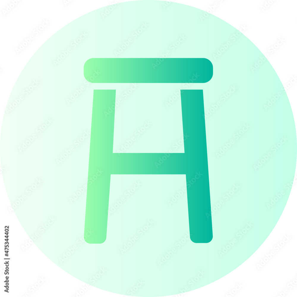 Stool Stand gradient icon