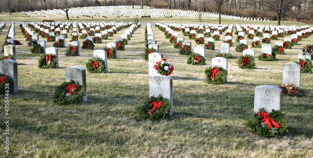 Jefferson Barracks National Cemetery on Wreathes Across America Day in ...