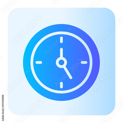 clock gradient icon