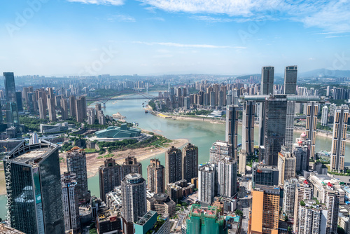 Fototapeta Naklejka Na Ścianę i Meble -  Modern metropolis skyline, Chongqing, China,