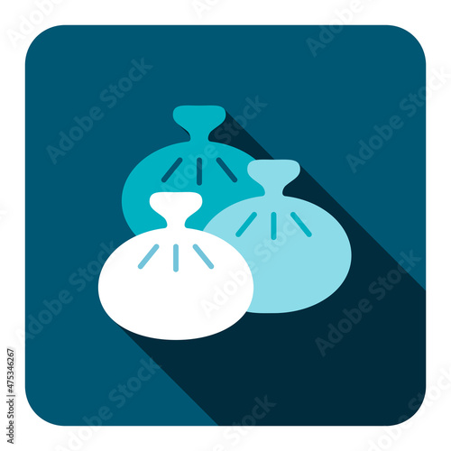 Khinkali vector icon. Fast food sign
