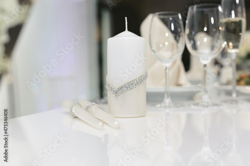 Wedding candles for the family hearth