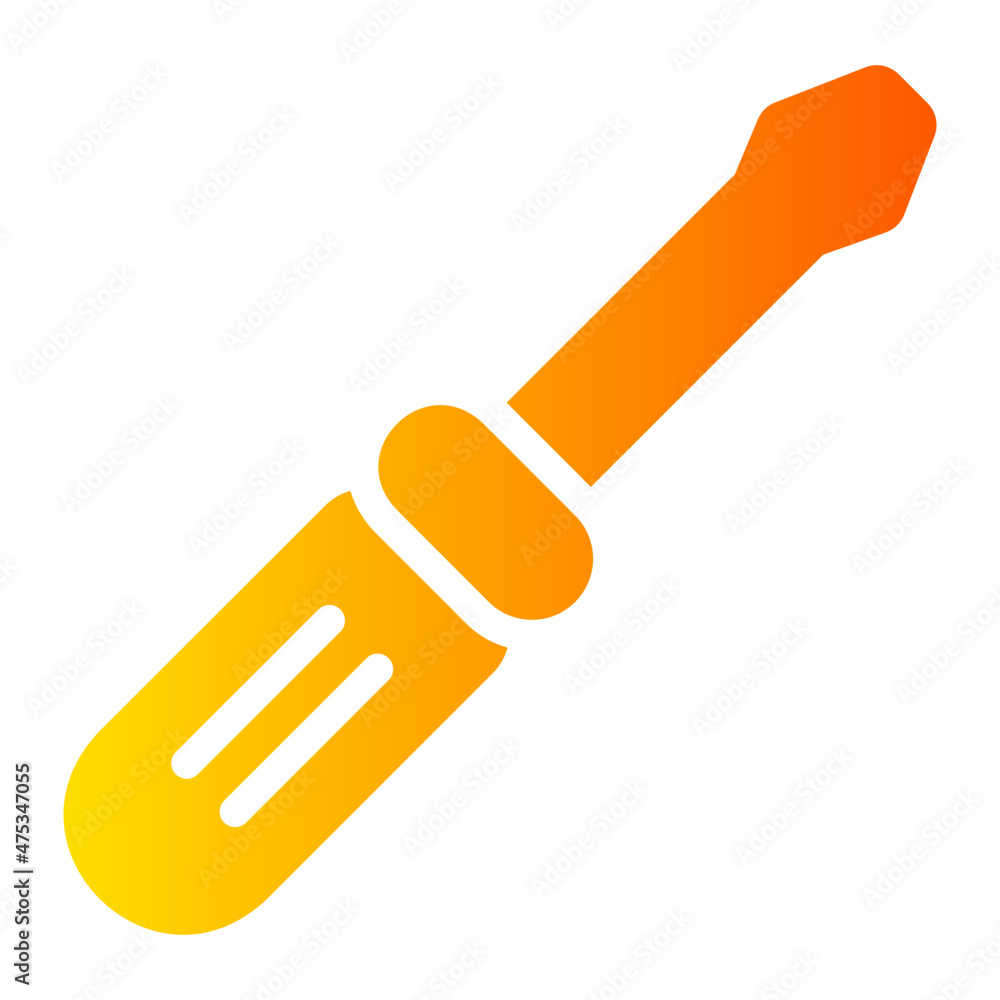 screwdriver gradient icon screwdriver gradient icon