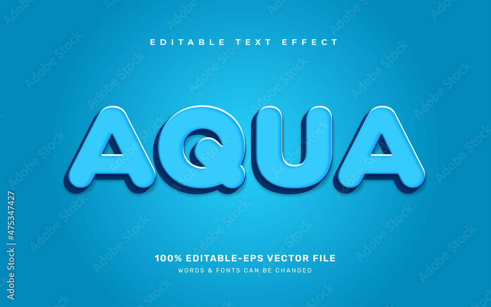 Aqua text effect