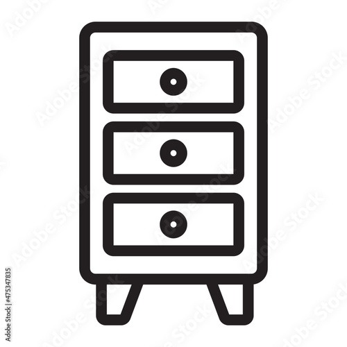 drawers line icon