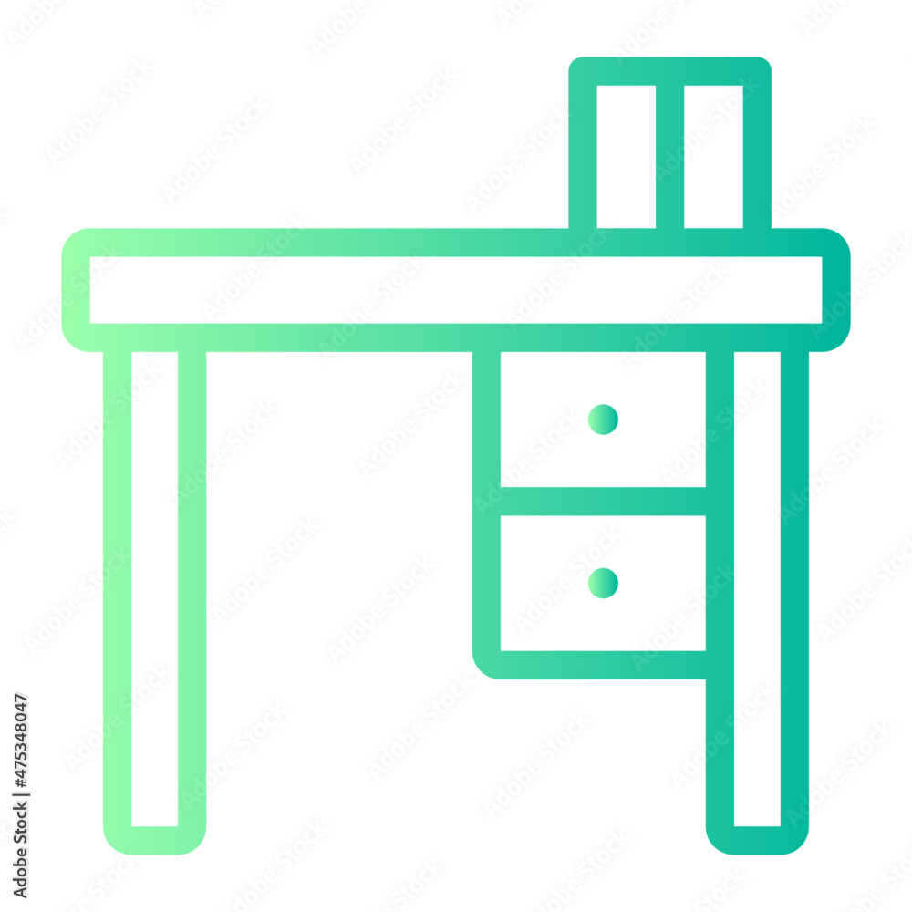 desk gradient icon desk gradient icon