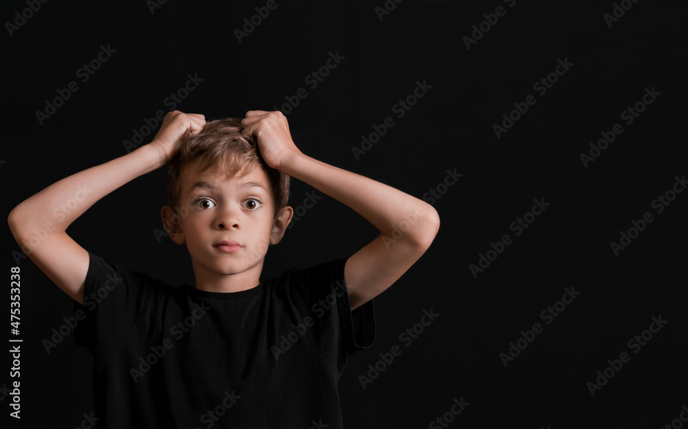 A little boy with brown eyes A little boy with brown eyes