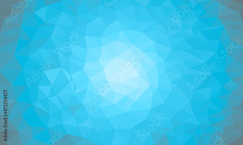 Fond abstrait dégradé radial bleu en forme géométrique