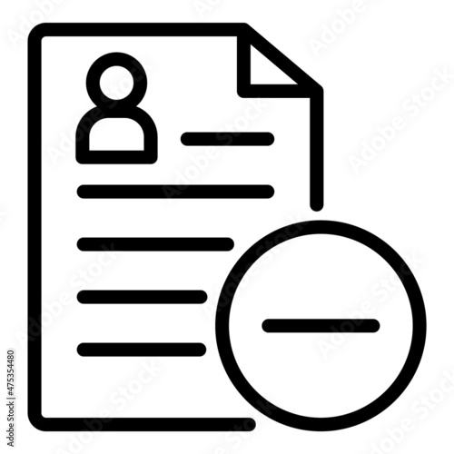 Document Flat Icon Isolated On White Background