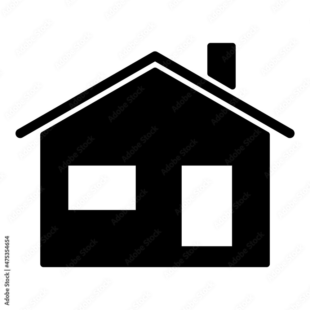 House Flat Icon Isolated On White Background House Flat Icon Isolated On White Background