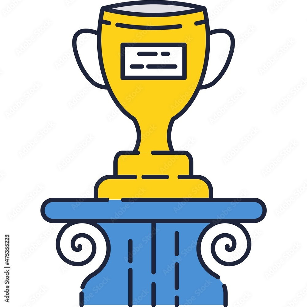 Trophy prize goblet icon education learning award Trophy prize goblet icon education learning award