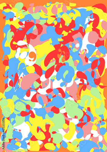 Colorful free pattern work. Abstract and background.