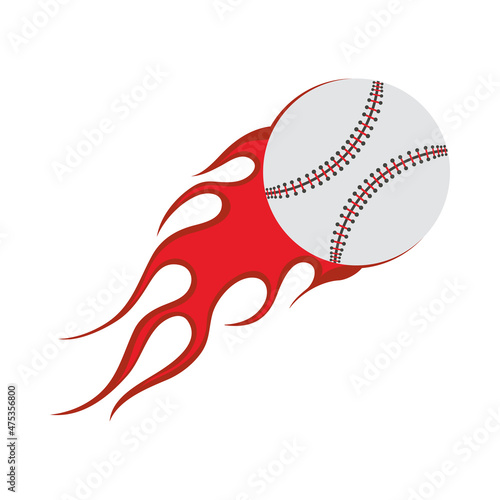 Baseball Fire Ball Icon