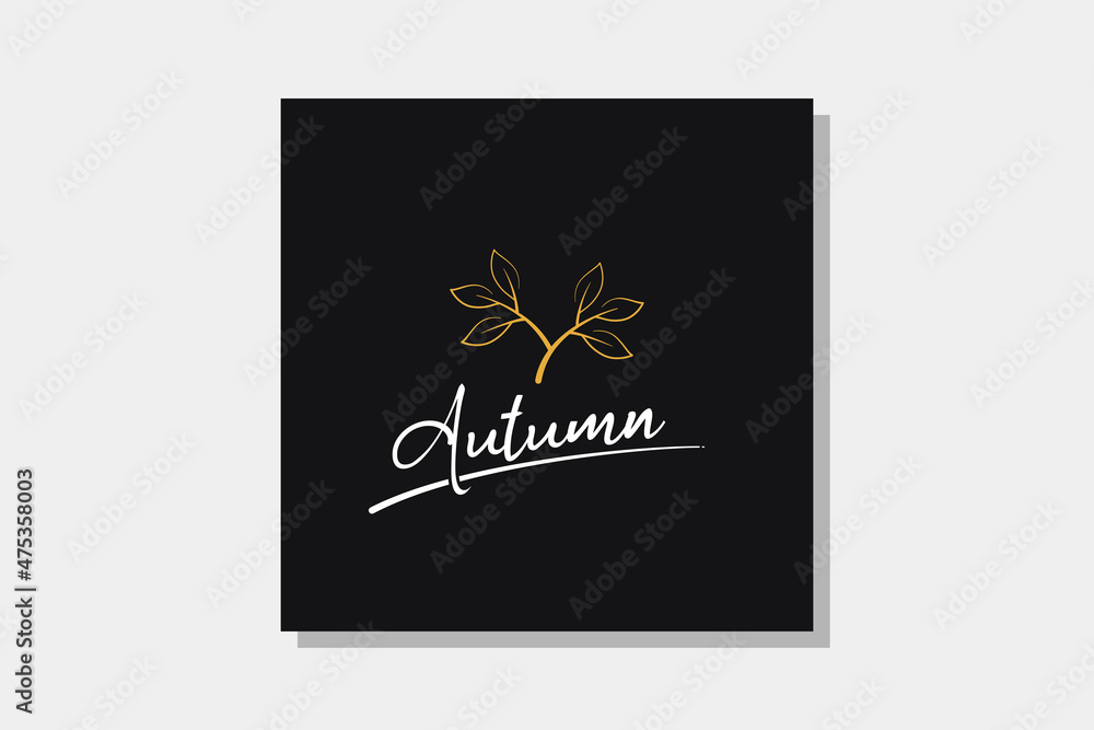Autumn logo icon vector. vector illustration Autumn logo icon vector. vector illustration